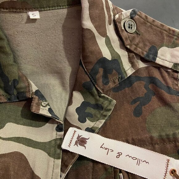 WILLOW & CLAY Women's Army Green Camo Jacket - Size Small - NWT - Picture 5 of 5